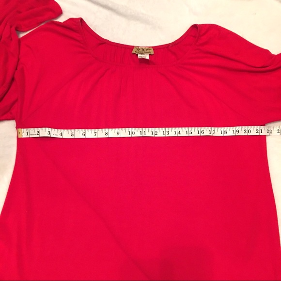 Bright Red Women’s Holiday Tunic - Picture 5 of 16